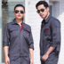 Workwear nam dài tay tùy chỉnh hội thảo overalls doanh nghiệp nhà máy dịch vụ sửa chữa tự động bảo hiểm lao động dịch vụ sửa chữa máy thiết lập in thêu từ áo nam Bộ đồ