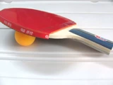 Подлинный прямой вверх -пансинговый настольный теннис ракетка с тремя тремя настольным настольным настольным настольным набором