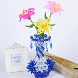 Браслет из бисера ручной работы, двухэтажный реалистичный набор материалов в виде цветка, креативные плетеные бусины, «сделай сам», розы