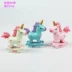 Pink Rocking Horse Đầy màu sắc Unicorn Blue Trojan Baking Net Red Bánh sinh nhật Trang trí trang trí Plugin - Trang trí nội thất