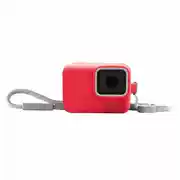 Mới GoPro Silicone Case + Lanyard cho HERO5,6,7, máy ảnh BLACK - Red - Phụ kiện máy ảnh kỹ thuật số