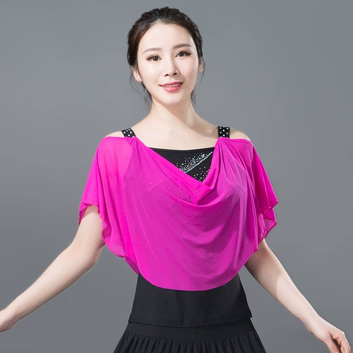 Plaza Dance Top Short -Корейская версия летних новая взрослая женщина современный вальс дружба танец танцевальный сервис