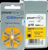 Батарея слухового аппарата Powerone P10 PR536 PR70 Немецкая батарея Zinc Air Бесплатная доставка