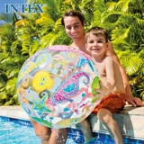 Intex, оригинальный пляжный надувной воздушный шар, мяч для водного поло для игр в воде, экологичная игрушка, увеличенная толщина