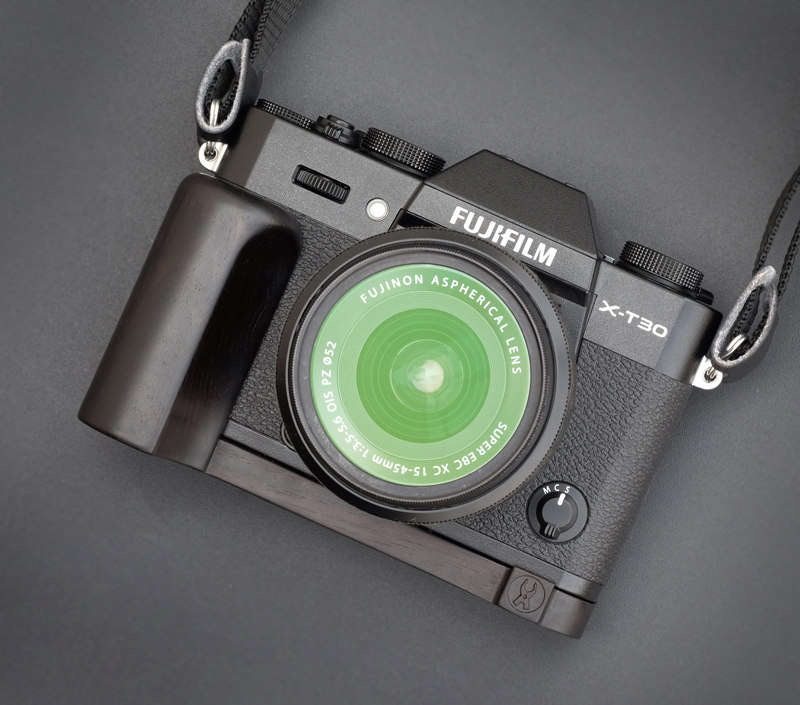 Ebony Walnut Wood Camera Grip F Fuji Fujifilm XT30 II 2 XT30II