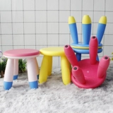 Производитель ruiyi прямые волосы пластиковые анти -уклонение от стула Универсальный низкий стул детские стипендия детского сада мультфильм грибы маленькая скамейка