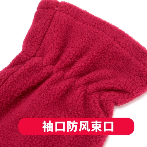 Перчатки, тонкий утепленный бархатный зимний уличный удерживающий тепло комплект, осенние