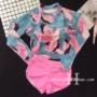 暧昧 -Korea lặn dài tay chia áo tắm nữ boxer hồng lướt kem chống nắng ngực lớn ngực nhỏ giảm béo bụng 	áo tắm 2 mảnh cho bé gái	