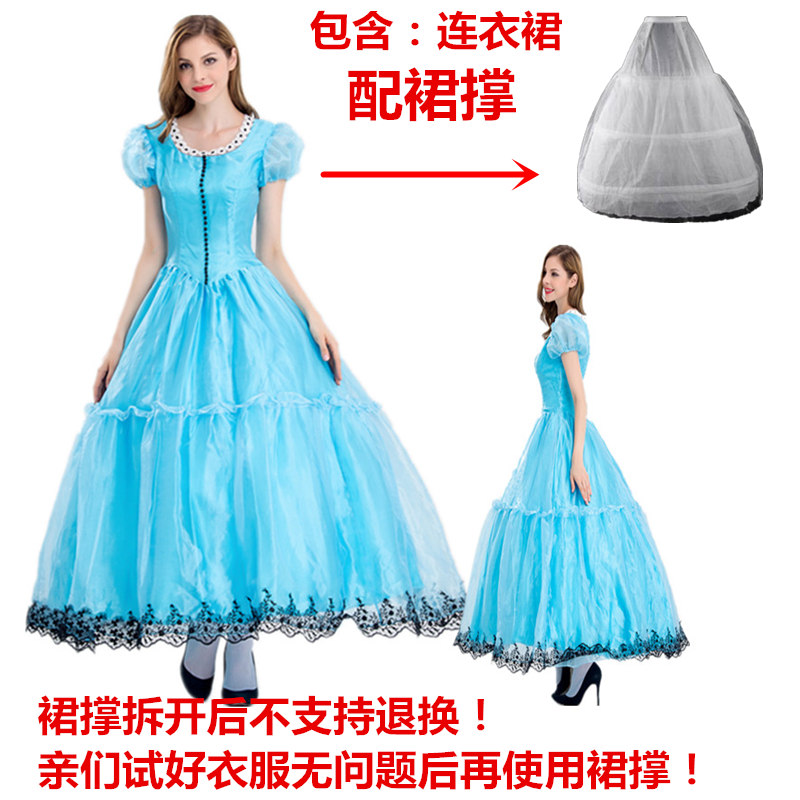 YZM Princess Alice + FREE CorsetHalloween COSPLAY clothing Snow White Clothing skirt adult Make up ball christmas female costume