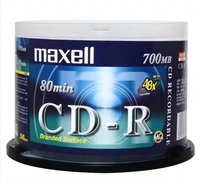 Maxell/McStar Wansheng CD-R CD-RMB CD-ROM Blank CD 48 Speed ​​700M Silver Disc