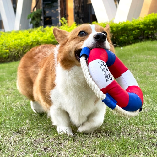 Собачьи игрушки игрушки раскручивающие артефакт Специальная летающая тарелка хлопковые веревки щенки, чем беки Шиба Ину Молярные волосы звук питомец