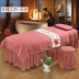 Nhiều màu sắc lựa chọn thẩm mỹ viện trải giường bốn bộ giường massage vật lý trị liệu giường đặt phong cách tối giản châu Âu Trang bị tấm