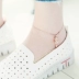 2018 mới bằng thép titan vòng chân bầu hoa mẫu nữ không phai màu vàng hồng Phiên bản Hàn Quốc của sinh viên đơn giản hoa hồng vàng lắc chân nữ pnj Vòng chân