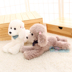 Mô phỏng Chó Teddy Dog Doll Poodle Đồ chơi sang trọng Chó búp bê Búp bê Quà tặng sinh nhật Cô gái - Đồ chơi mềm đồ chơi cho bé dưới 1 tuổi Đồ chơi mềm