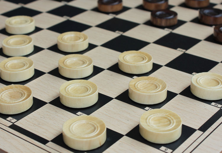 专业比赛木质100格 64格2用国际跳棋套装培训棋送备用子