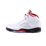Висящий воздух Jordan 5 AJ5 Qiao Wu Ringkawa Maple White Red Flame Basketball Shoes 440888-102