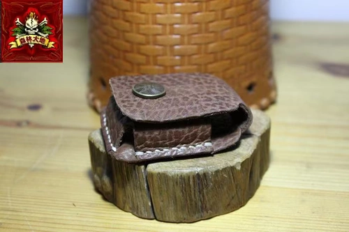 Кожаная зажигалка ручной работы, воловья кожа