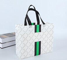 Non-woven мешок 彩条无纺布服装手提袋皮衣皮草鞋子购物袋羽绒服礼品袋定制logo