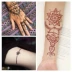 Tattoo kem bền không thấm nước bán vĩnh viễn dán hình xăm cho nam giới và phụ nữ cơ thể sơn Ấn Độ Henna kem Hannah đen