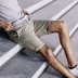 Mua quần áo mát mẻ hàng đầu cửa hàng thương hiệu nam quần mỏng nam chân quần rắn màu đơn giản nông kaki quần thường - Quần mỏng