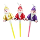 Санта -Клаус Свеча Рождественское украшение красное фиолетовое золотое творческое отец -в -чертов