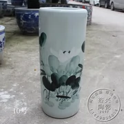 Jingdezhen gốm sứ mũi tên màu xanh và trắng và thư pháp với chiếc ô chèn lông vũ khăn lau ống mẫu đa dạng A - Vase / Bồn hoa & Kệ