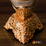 [Buddha yuanhui] Непал импортированная ручная рука вырезана все -ут золотая буба для мисок и высоты мисок 15 см.