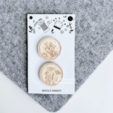 Вышитая вышивка швейная игла вышитая игла для хранения магнитной иглы для магнитного чипа из дерева