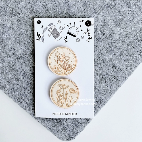 Вышитая вышивка швейная игла вышитая игла для хранения магнитной иглы для магнитного чипа из дерева