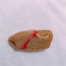 Ювелирный камень 天然老坑昌化鸡血石田黄冻籽料原石 掘性鸡血石原石 31克