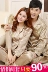 Vài bộ đồ ngủ lụa nam giới và phụ nữ Hàn Quốc dài tay mùa xuân và mùa thu mùa hè băng mỏng lụa cưới dịch vụ nhà phù hợp với Cặp đôi