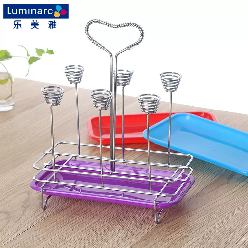 Fashionable glass holder, glass drying rack, storage system with glass