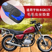 闽 超 Thích hợp cho Suzuki GN125 HJ125-8 xe máy sửa đổi da sâu bướm đệm không thấm nước bìa