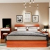 Nội thất phòng ngủ hiện đại lưu trữ tối giản cho thuê phòng giường đôi tủ quần áo đơn giản hoàn chỉnh đồ nội thất thiết lập kết hợp