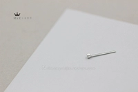 Серьги, 2mm, серебро 925 пробы