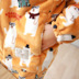 Day D 熊熊 Flannel dày ấm dài phần cổ cao dịch vụ đồ ngủ tại nhà (2 lựa chọn) áo kiểu nữ Pyjama