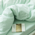 Bông giặt đôi bốn mảnh bông màu tinh khiết Bắc Âu khỏa thân ngủ đơn giản giường, khăn trải giường cotton sinh viên ba mảnh Bộ đồ giường bốn mảnh