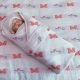 Одеяло с бантиком для новорожденных