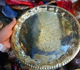 Новая индийская национальная характеристика крупная медная бронзовая тарелка с полной ручной работы.