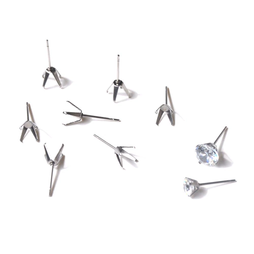 Гипоаллергенные серьги, аксессуары, с драгоценным камнем