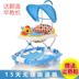 Baby Walker 6 7-18 tháng Chống rollover đẩy có thể ngồi đa chức năng với âm nhạc trẻ em bé trai và bé gái Xe đẩy / Đi bộ