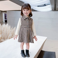 Флисовый жилет, платье без рукавов, детская юбка на девочку, зимний пуховик, в западном стиле, 2020