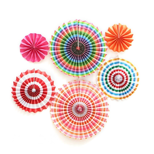 Бумажный фанат цветок творческий подвесной бумага детская детская коридорская аранжировка