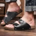 2017 đôi mới dép xỏ ngón mùa hè Châu Âu và Hoa Kỳ một từ hai khóa giày nam và nữ kéo dép đi biển