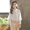 Quần áo trẻ em 2019 mùa xuân Hàn Quốc Cô gái bông trắng Đèn lồng tay áo Big Boy đứng cổ áo sơ mi lỏng lẻo - Áo sơ mi