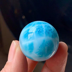 DIY аксессуары 收藏天然海纹石散珠玉化拉利玛单珠颗颗大龟背圆珠diy多宝手串 女