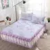 Mùa hè đơn giản loạt băng lụa giường ngủ trải giường ba bộ 1,8m bộ giường tấm Simmons bảo vệ - Váy Petti Váy Petti