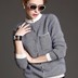 Su Fenger sống áo len cashmere áo len áo len cardigan (máy chủ chiều cao 158 trọng lượng 98 kg) áo khoác len mỏng nữ Áo len