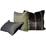 Плюшевая квадратная съёмная подушка для кровати, диван