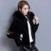 Lông nữ đoạn ngắn 2018 mùa thu và mùa đông Haining lông một cừu cắt coat Hàn Quốc phiên bản của lỏng áo khoác mỏng Faux Fur